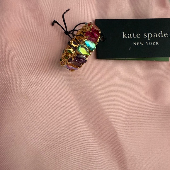 Kate Spade Shine me Up Gold Ring with Multicolor Stones - Picture 5 of 9